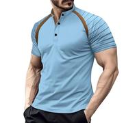 Herren-Poloshirt, kurzärmelig, Muskel-Passform, Fitnessstudio, Sport, atmungsaktiv, Business, Freizeit, Sommer, T-Shirts mit 3 Knöpfen, leicht, modisch, Tennis-T-Shirts, Arbeitsoberteile, S-3XL