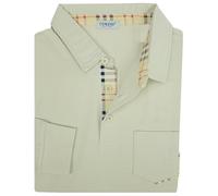 Herren-Poloshirt, Langarm, 100 % Baumwoll-Piqué, sportlich, Regular Fit, M, L, XL, XXL, 3XL, sand, XL