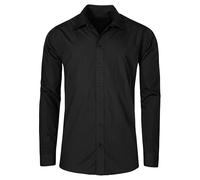 Herren-Popeline-Hemd, langarm | Promodoro Fashion GmbH | Farbe: Schwarz | Größe 5XL - XXXXXL schwarz 1000207977
