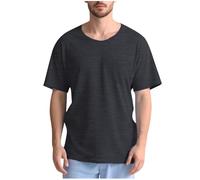 Herren Post Schulter Chirurgie Shirts Erholung Adaptive Kleidung Tear Away Bequem Kurzarm 2 Seitliche Snap, Chemo Kleidung