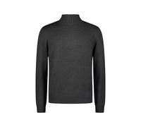 Strickpullover ROY ROBSON "Mit Stehkragen", Herren, Gr. M, dunkelgrau, 50% Schurwolle, 50% Polyacryl, unifarben, normal, ohne Ausschnitt, Pullover (53181247-M) dunkelgrau