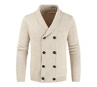 Herren Pullover Herbst Winter Casual Weiche Warme Mode Zweireiher Strickjacke Revers Mann Oberbekleidung Herren Pullover Herbst Winter Soft Warm Fashion Zweireiher Revers Jugend Mann Oberbekleidung