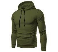 Herren Pullover Hoodie Langarm Kapuzen Sweatshirts mit Taschen Casual Solid Color Hoody Herren Langarm Pullover Hoodie Sweatshirts mit Kängurutaschen Solid Color Hoody einfarbiges Sweatshirt