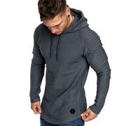 Herren Pullover Hoodie Langarm Slim Fit T-Shirt Pullover Sweatshirt Herren Pullover Rundhals Herren Langarm Pullover Sweatshirt Langarm Rundhals Hoodie T-Shirt Langarm einfarbiger Hoodie