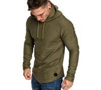 Herren Pullover Hoodie Langarm Slim Fit T-Shirt Pullover Sweatshirt Herren Pullover Rundhals Herren Langarm Pullover Sweatshirt Langarm Rundhals Hoodie T-Shirt Langarm einfarbiger Hoodie