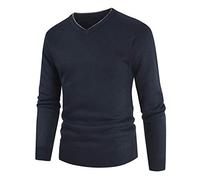 Herren-Pullover mit V-Ausschnitt Herren-Baumwollkaschmir-Pullover mit Herren-Pullover mit gestreiftem Pullover Strickwaren Freizeitpullover Trendy Soft Elegant Strickoberteil Herren-Pullover aus Wolle