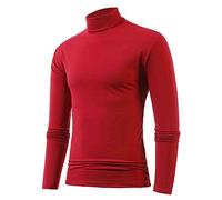 Herren Pullover Rollkragen - Pulli Langarm Langarmshirt Warm Halten Slim Fit Angenehmer Casual Einfarbig Basic Sweatshirt Shirt Rollkragenpullover Oberteile Top für Männer