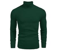 Herren Pullover Rollkragenpullover Basic Pullover Slim Fit Strickware Rippstrick Slim Fit Strickpullover Basic Pullover Langarmshirts Herren Rollkragenpullover Slim Fit Tops Rollkragen Langarmshirts