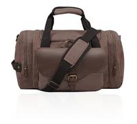 Herren-Reisetasche, 22 l, Reisetasche, Sporttasche, Kaffee, 17.71 x 9.05 x 8.46 inches, Casual