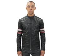 Herren-Rennjacke aus gestepptem Leder - Madrid L