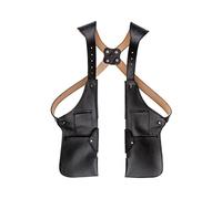 Herren Retro Unterarm Umhängetasche Mittelalter PU Leder Anti-Diebstahl Sicherheits Geldbörse Steampunk Unterarm Doppel Umhängetasche Outdoor Sport Jagdtasche Mittelalter Stil Lapp Mittelalter Stil