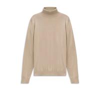 Rollkragenpullover BUGATTI "Regular Fit", Herren, Gr. XXL, 30, beige, 95% Baumwolle, 5% Kaschmir, unifarben, casual, regular fit, ohne Ausschnitt, Langarm Rippbündchen, Pullover, aus Baumwolle-Kaschmi