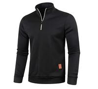 Herren Rollkragenshirt Langarm,Herren Longsleeve Rollkragenpullover Regular Fit Langarmshirts Rollkragen Pullover Baumwolle Sweatshirt Unterzieh Elastisch Einfarbig