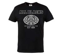 Herren Rugby All Blacks T-Shirt. Neuseeländische Rugby-Nationalmannschaft. Casual Wear (Größe XLarge)