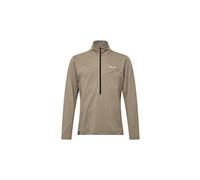 herren salewa puez cammino polarlite 1 2 zip fleecejacke beige S