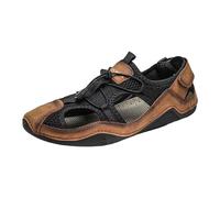 Herren Sandalen Barfuss Pantoffel Watschuhe Wandersandale Strandschuhe Mesh Atmungsaktive Freizeitschuhe Einfache Sandals Watschuhe Outdoor Schuhe mit verstellbarem Riemen