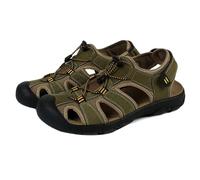 Herren Sandalen Geschlossene Zehe Sandalen Outdoor Sport Sommer Strand Fischer Sandalen Wasser Schuhe Leder Sportliche Sandalen Wasserdicht 38-50
