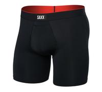 Saxx Underwear Herren Multi Sport Mesh Fly Boxer (Größe L, schwarz)