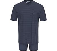 Herren Schlafanzug kurz Extra Light Cotton Blau 56