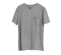Herren Schlafanzug Kurz Pyjama V-Ausschnitt Nightwear Nachtwäsche Kurzarm T-Shirt Schlafanzug Herren Pyjama Tops Weich Atmungsaktiv Nachthemd Knielang Nachtshirts Kurzarm Nachtwäsche Lounge Wear