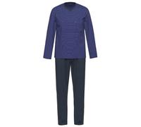Herren Schlafanzug lang Dunkelblau 58 +5,00EUR