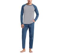 Herren Schlafanzug Lang Pyjama Set einfarbig Winter Zweiteilige Pyjamas Mit Langarmshirt Schlafanzughose Weiche und bequeme Heimkleidung Four Seasons Pyjama-Set Rundhals Schlafanzüge
