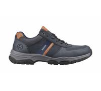 Rieker Sneaker 11211 Herren Textil/Lederimitat mit gepolstertem Schaftrand Dunkelblau/Braun Gr. 43