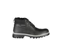 Herren Schwarze Kunstleder Stiefeletten Ca25370 EU 38
