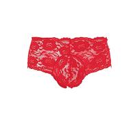 Herren Sexy Unterwäsche Rose Lace Transparent Mesh Low Waist Boyshort Unterwäsche Herren Kurz Spitze atmungsaktiv Skiny Unterhosen Herren Unterhosen männer lang Unterhosen