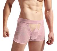 Herren Sexy Unterwäsche Stretch Boxershorts Sexy Boxershorts für Männer Dessous Herren Sex Produkt Nur für Erwachsene Lackleder Herren Slip Polyester Sexy Dessous Slip Sex Elegant Unterhosen Männer