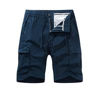 Herren-Shorts Herren Shorts Bermuda Shorts Herren Cargo Shorts Herren Sport Hose Herren Kurz Shorts Herren Kurze Hosen Herren Sommer Arbeitshosen Männer Kurz Kurze Cargohose Herren(3-Dark Blue,XXL)
