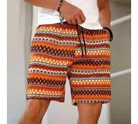 Herren Shorts in Große Größen, lässig, locker, bunte strukturierte Stoff Urlaubs Shorts