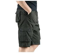 Herren Shorts Sommer Cargo 3/4 Kurze Hosen Knielang Stretch Baumwolle Große Größen Leicht Bermuda Shorts Stoffshorts Sport Relaxed Fit Wanderer Camping Funktionshose mit Taschen