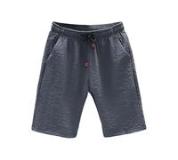 Herren-Shorts, Übergröße, elastisch, kurz, schnelltrocknend, mit Kordelzug, leichte Halfhose, einfarbig, lockere Passform, Sweatshorts, Sommer, atmungsaktive Hose für Outdoor, Fitness, Größe M - 5XL