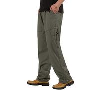 Herren Slim Fit Jeans mit geradem Bein Hose Regular Fit Gerades Bein Stonewashed Big Size gefütterte Hose Herren Herren Hose Cargo Jeans Wanderhose Herren Zip Off Baumwolle