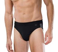 Herren Slip 3er Pack mit Softbund und Streifen, Gr. 6 (Large), Schwarz (000 Schwarz)