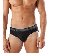Herren-Slip aus elastischer Baumwolle, 4er Pack, Bi-elastisch, Unterhose für Herren, Baumwolle, Unterwäsche, modisch, weiß, schwarz, grau, 4 schwarz, L