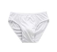Herren Slip Microfaser Slip Baumwolle Slips Männer Tanga String Sport Unterwäsche Bequeme Weiche Tangaslip Unterhosen Sportunterwäsche Weiß 4XL