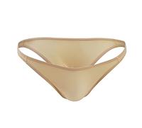Herren Slip Mini Unterhose Slips Männer String Tanga Stretch Unterwäsche Bequeme Weiche Tangaslip Low-Rise Sportunterwäsche Beige Einheitsgröße