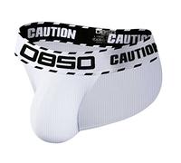 Herren Slips Jocks Men String Tanga Jocks Stretch Tanga Slip Männer Unterhosen Sport Jockstraps Wäsche Sportunterwäsche Low-Rise Weiß XXL