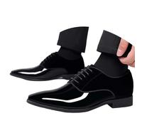 Herren Smoking Lackleder Klassische Schnürschuhe Business Kleid Schuhe Elegant Anzugschuhe Bequem Lederschuhe Schwarz Schnürhalbschuhe Party Hochzeit Herrenschuh Derby Shoes