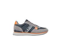 Herren-Sneaker aus Synthetik und Stoff, 2 cm Gummisohle, weiß und blau, Weiß, 42 EU