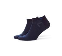 Burlington Herren Sneakersocken Everyday Sneaker Multipack M Sn Baumwolle kurz einfarbig 2 Paar, Blau Marine 6120, 40-46