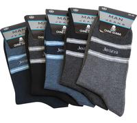 Herren Socken ohne Gummizug "Jeans", mehrfarbig, Art. 1589