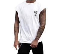 Herren Sommer Loose Ärmelloses Sports Home T-Shirt Sport Top Achselshirts Herren Laufshirt Ärmellos Sport Shirt Oberteil Sportkleidung Lässig Uv Shirt Tank Top Trägershirt