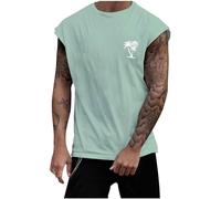 Herren Sommer Loose Ärmelloses Sports Home T-Shirt Sport Top Achselshirts Herren Laufshirt Ärmellos Sport Shirt Oberteil Sportkleidung Lässig Uv Shirt Tank Top Trägershirt