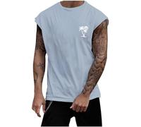 Herren Sommer Loose Ärmelloses Sports Home T-Shirt Sport Top Achselshirts Herren Laufshirt Ärmellos Sport Shirt Oberteil Sportkleidung Lässig Uv Shirt Tank Top Trägershirt