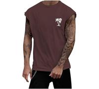 Herren Sommer Loose Ärmelloses Sports Home T-Shirt Sport Top Achselshirts Herren Laufshirt Ärmellos Sport Shirt Oberteil Sportkleidung Lässig Uv Shirt Tank Top Trägershirt