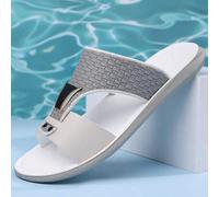 Herren Sommer Neue Stroh-Textur Stoff Mode Schnallen Strand Sandalen, Große Größen Lässige Arabischer Stil Pantoffeln