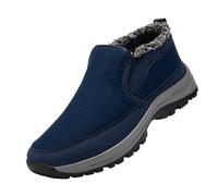 Herren Sportschuhe Laufschuhe Turnschuhe Sneaker Winter Men's Middle and Elderly Father Padded Thickened Warm Non Old Man Grandfather Cotton (Blue, 50) Sport Shoes Freizeitschuhe Schwarze Schuhe